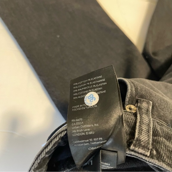 BDG Jeans Skinny High Waisted Size 24 Black New With Tags - Picture 10 of 11